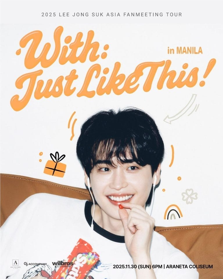 Lee Jong-Suk to Hold ‘With: Just Like This!’ Fan Meeting in Manila This November