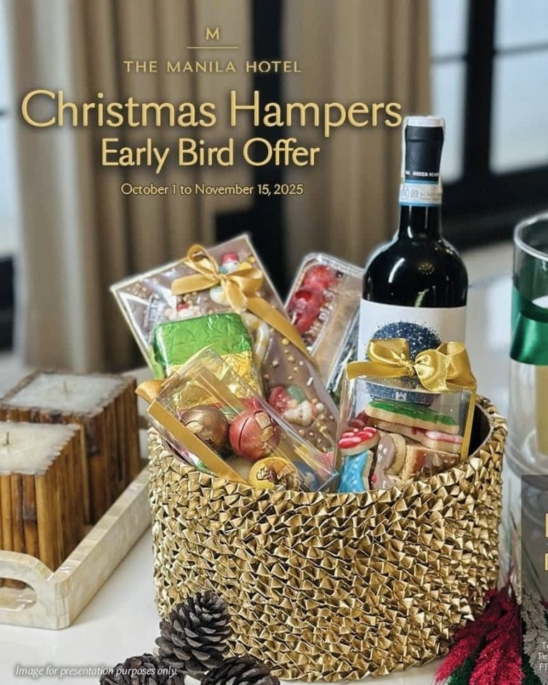 The Manila Hotel is Offering Its 2025 Christmas Hampers at a Discount