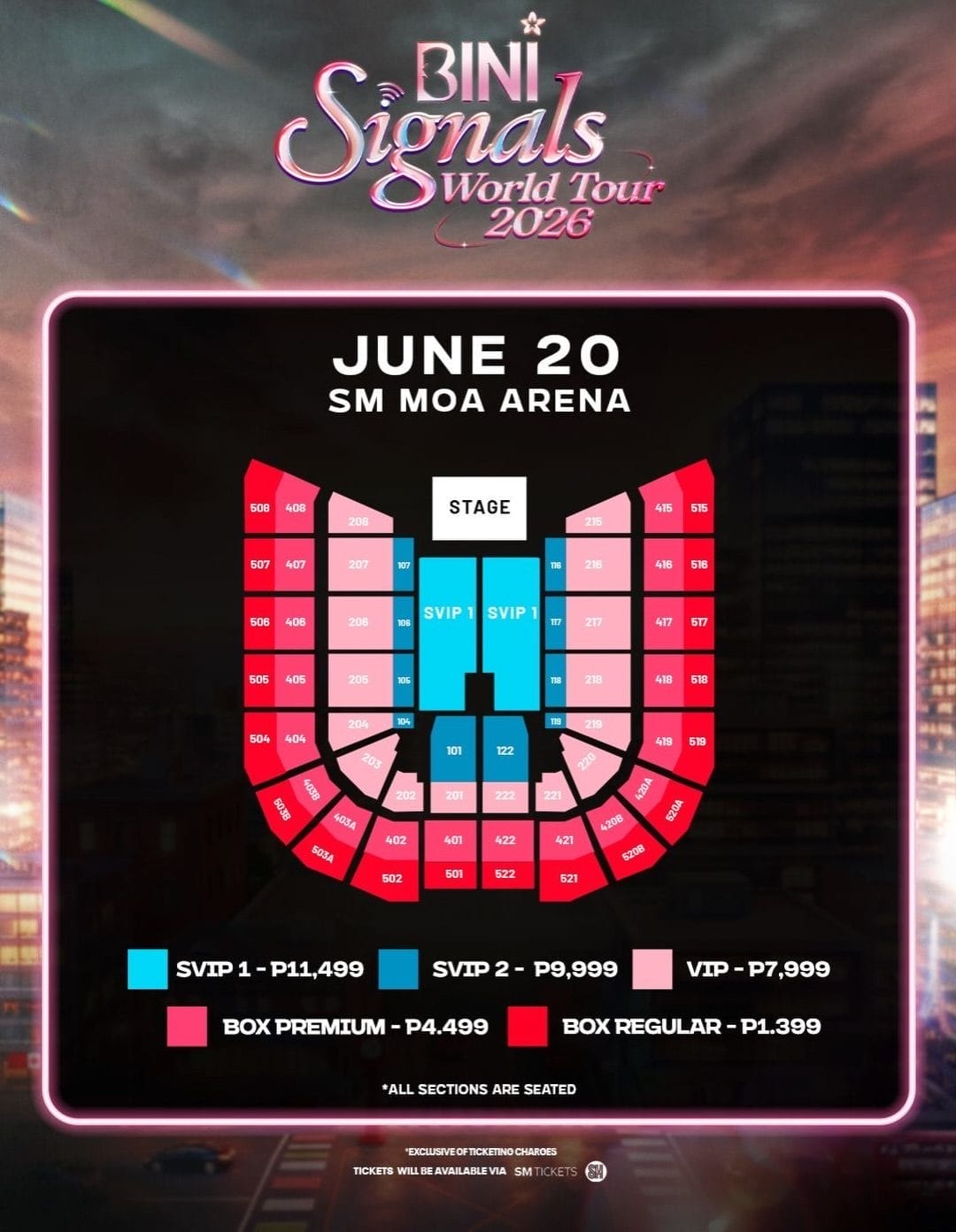 BINI concert ticket price 